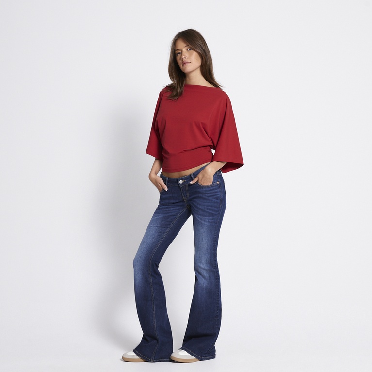 Poncho top "Abby" Red